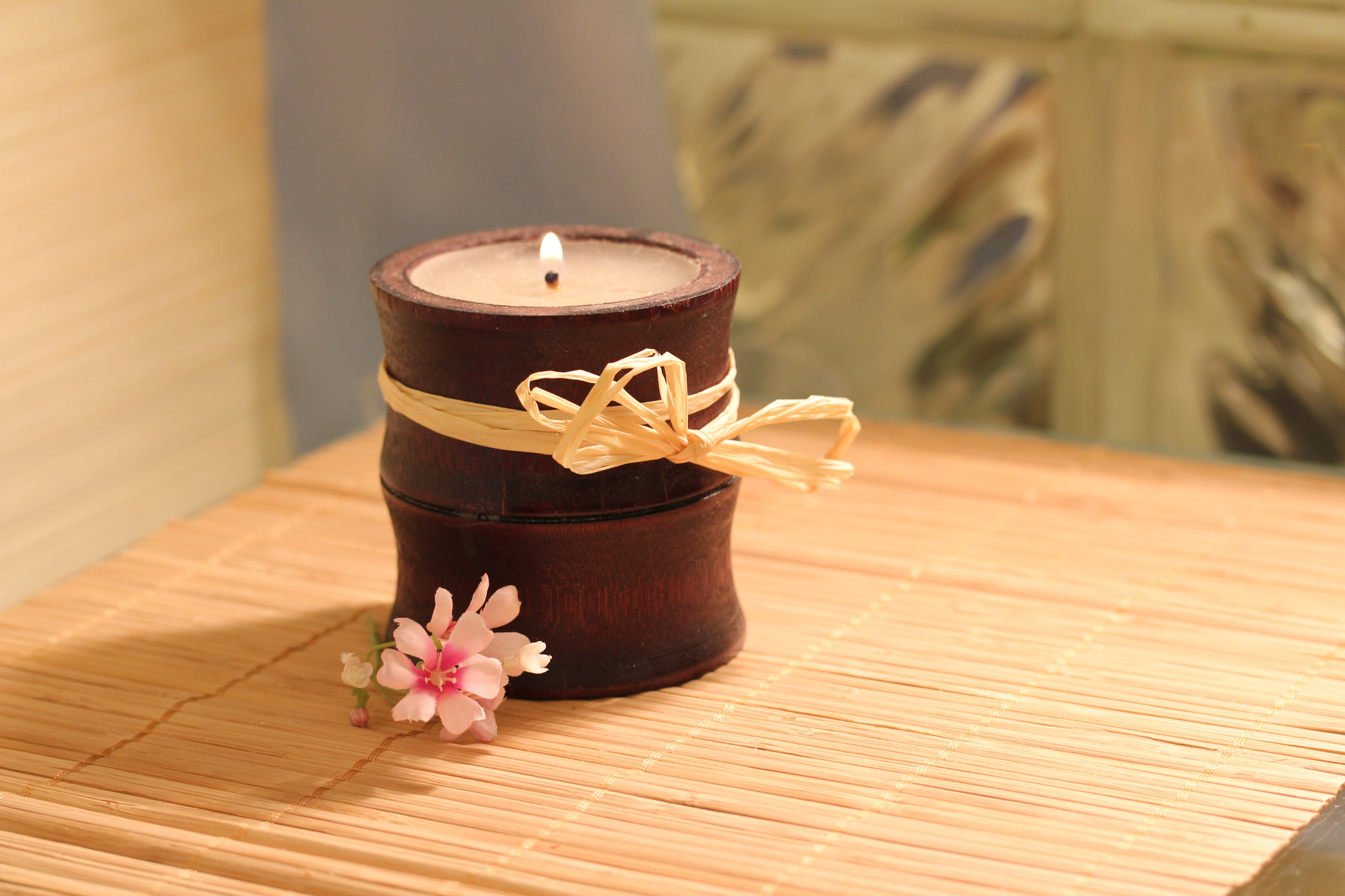Bamboo Candle for Meditation